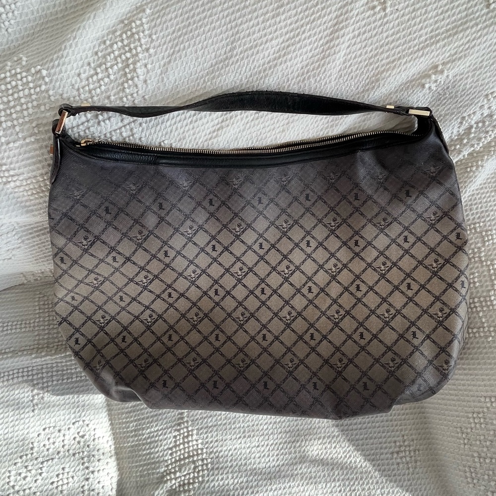 LAMB L.A.M.B large SHOULDER BAG Gwen Stefani sheep logo AUTHENTIC w/ dustbag - Picture 15 of 17
